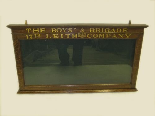 Circa 1910 Boys Brigade Wall Mounted Display Case