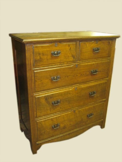 Large Scottish Oak Chest of Drawers