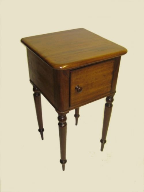 Scottish Mid Victorian Mahogany Bedside Cabinet