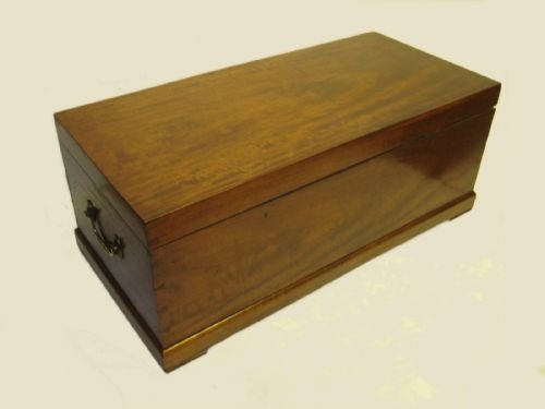 Rare Solid Mahogany Travelling Trunk
