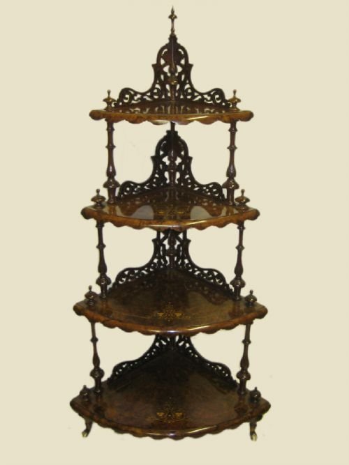 Exhibition Quality Victorian Whatnot