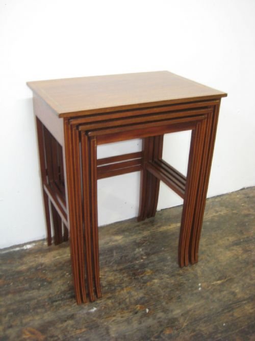 Nest of Sheraton Style Mahogany Tables