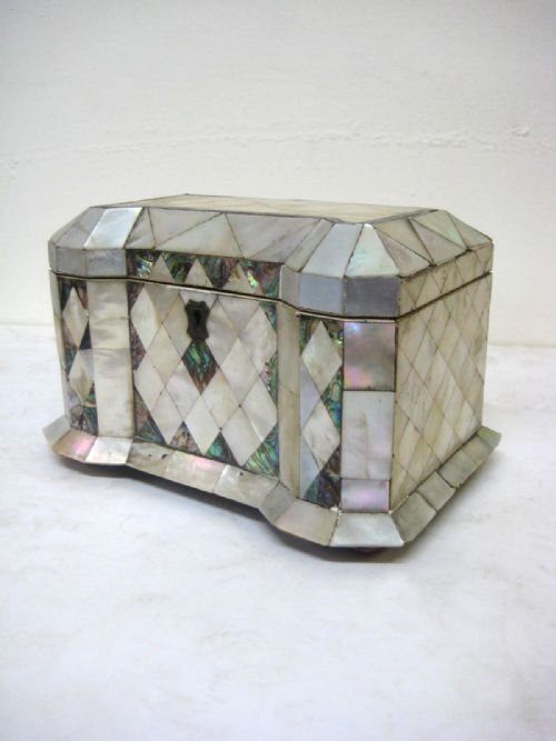 Mother of Pearl Tea Caddy