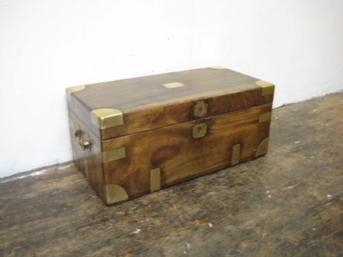 Neat Sized Victorian Camphor Travelling Trunk