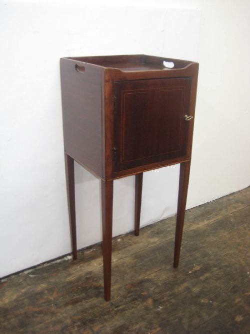 George III Mahogany Tray Top Locker