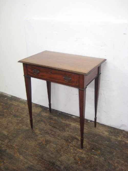 Edwardian Inlaid Mahogany Side Table