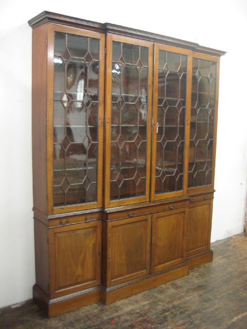 George III Breakfront Bookcase