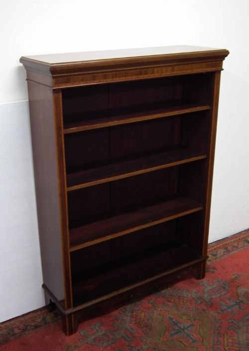 Sheraton Style Mahogany Open Bookcase