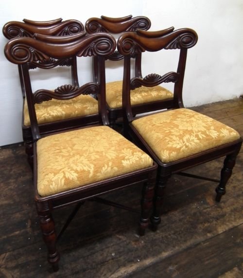Set of 4 Scottish William VI Dining Chairs