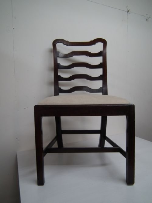 George III Mahogany Ladder Back Chair