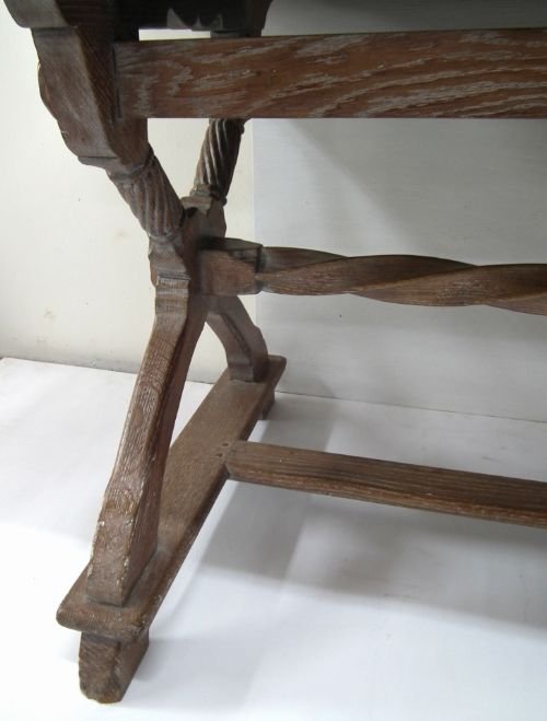 fig 2. Liberty & Co Tudor Building Limed Oak Centre Table