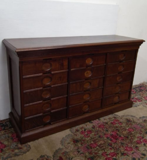 Walnut Office Filing Cabinet
