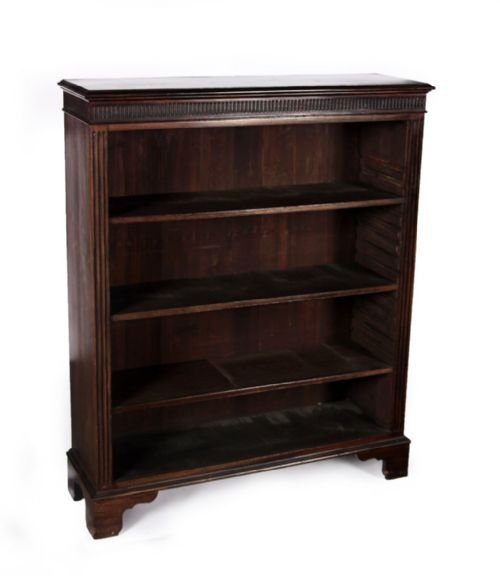 George III Style Mahogany Open Bookcase