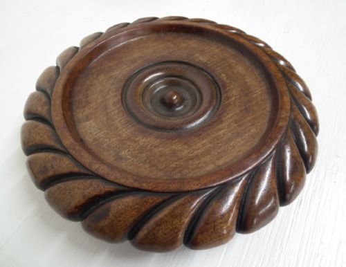 George III Mahogany Wine Coaster by James Mein