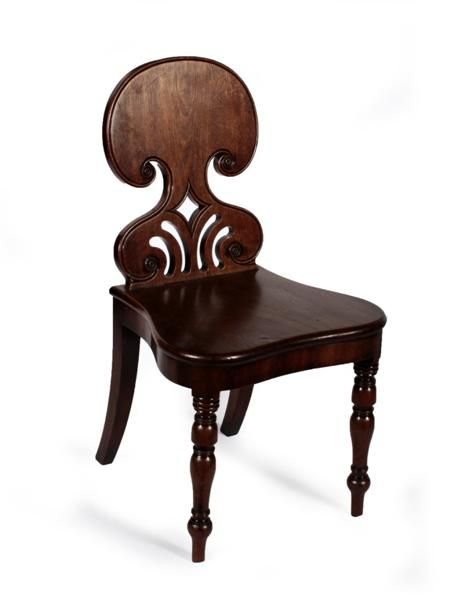 George IV Mahogany Hall Chair