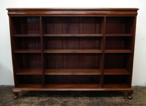 Late Victorian Mahogany Open Bookcase