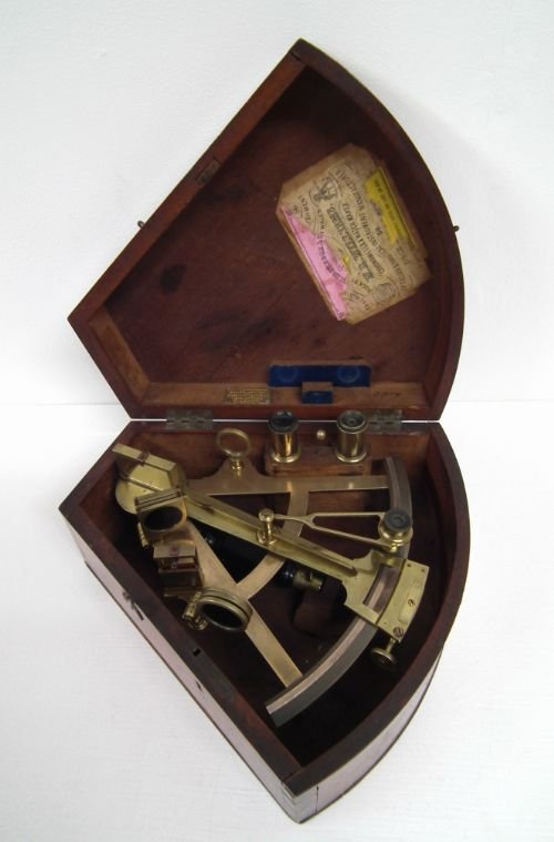 Victorian Sextant in Mahogany Case