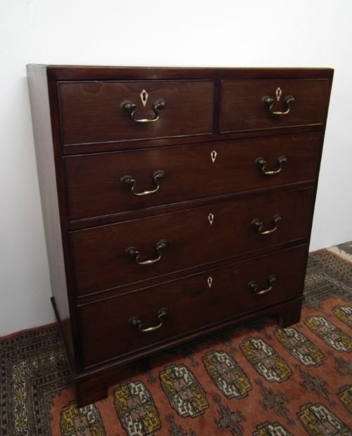 Neat Sized George III Style Mahogany Chest of Drawers