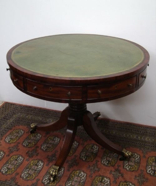 George IV Small Mahogany Drum Table