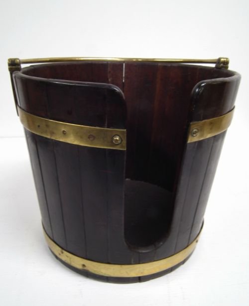 George III Mahogany Plate Bucket
