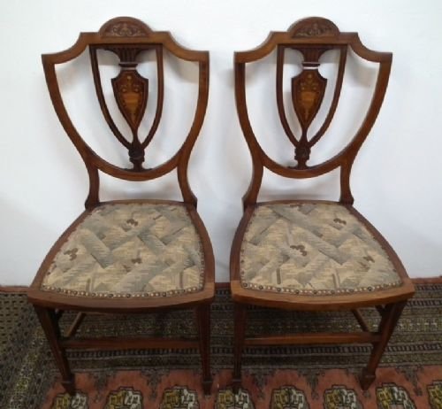 Pair of Sheraton Style Rosewood Hand Chairs