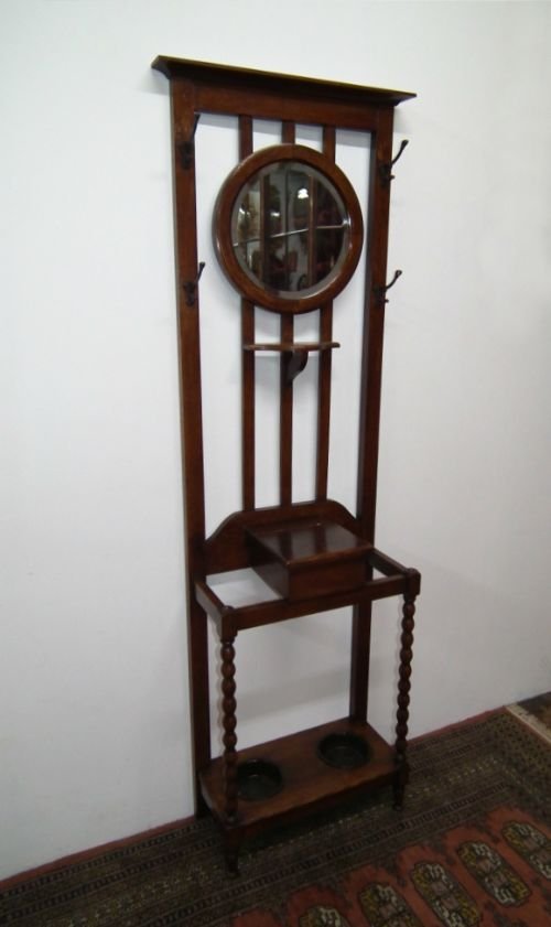 Small Oak Hall Stand