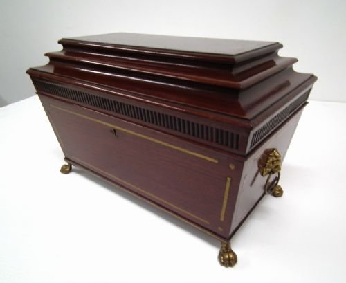 Large Victorian Mahogany Casket by John Taylors