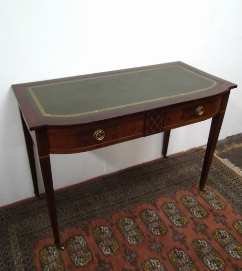 Sheraton Style Inlaid Mahogany Writing Table
