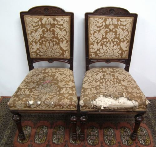 Pair of 'R Whytock & Co' Oak Chairs