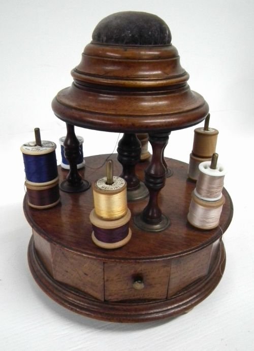 Victorian Mahogany Bobbin Stand