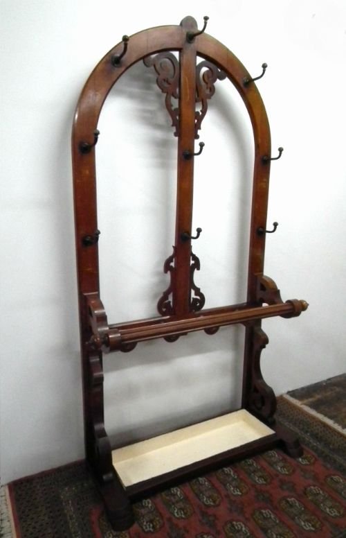 Large Victorian Oak Hall Stand