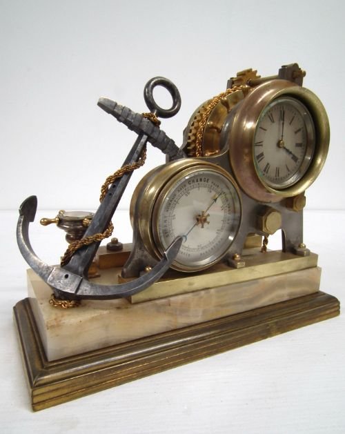 Victorian Bronzed Novelty Mantel Clock