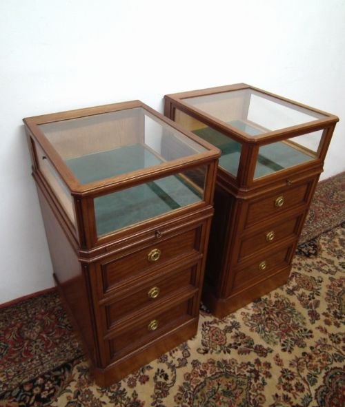 Pair of Bijouterie/specimen Cabinets