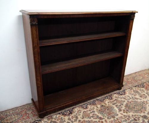 William IV Mahogany Open Bookcase