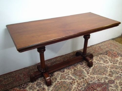 Victorian Walnut Library Table
