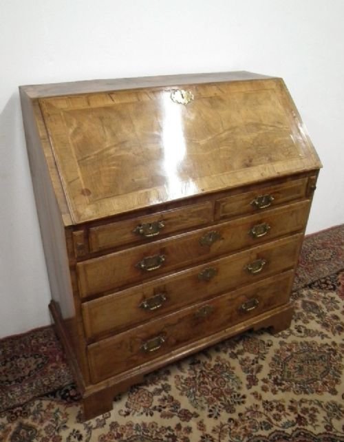 Early George II Walnut Bureau
