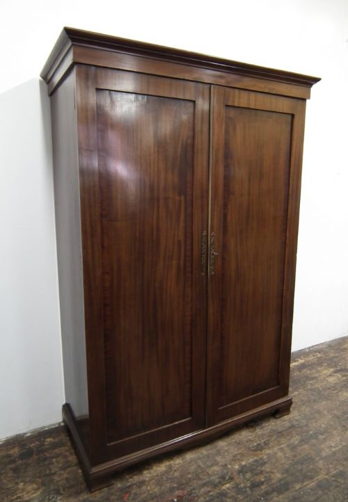 George III Style Mahogany Wardrobe