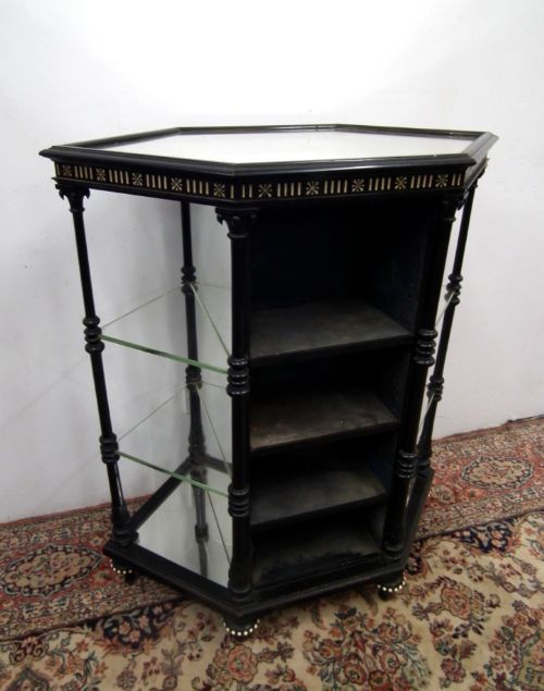 Victorian Ebonised Display Stand