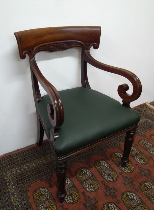 William IV Scottish Mahogany Armchair