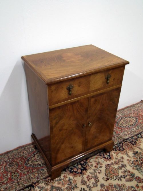 George II Style Walnut Side Cabinet