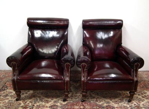 Pair of John Taylor & Sons Library Chairs