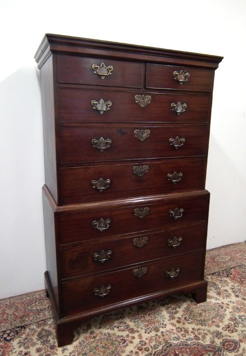 George III Mahogany Chest on Chest