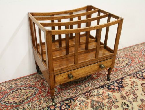 George III Neat Sized Mahogany Canterbury