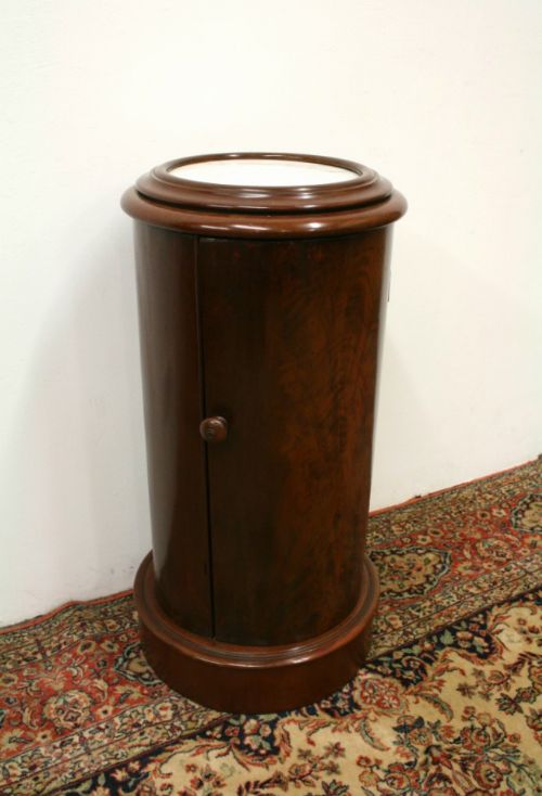 Mid Victorian Marble Top Bedside Cabinet