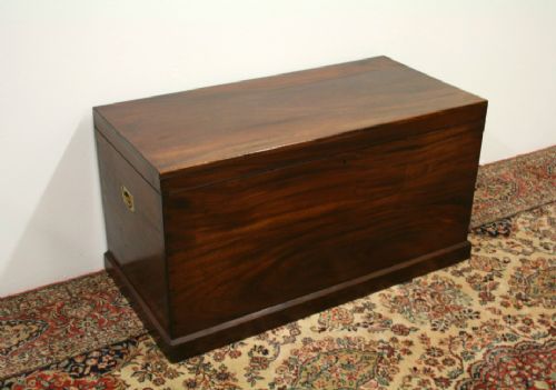 Mid Victorian Mahogany Trunk