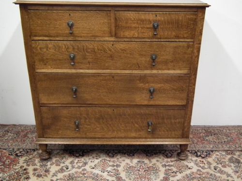 Edwardian Oak Chest of Drawers