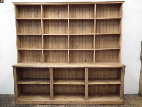 Victorian Pine Open Bookcase