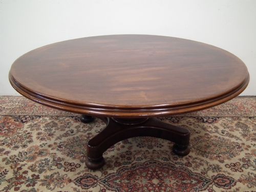 Circular Mahogany Coffee Table