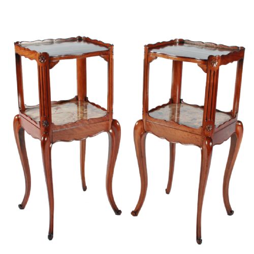 Pair of Morison & Co Walnut Bedside Cabinets