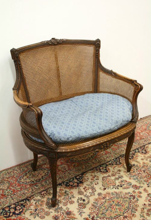 French Style Boudoir Bergere Sofa